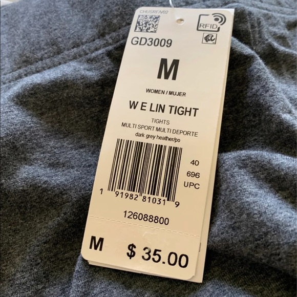 W E Lin Tight Adidas leggings NWT - Picture 4 of 5